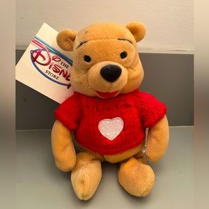 Vintage 1990s Winnie the Pooh in Heart Sweater